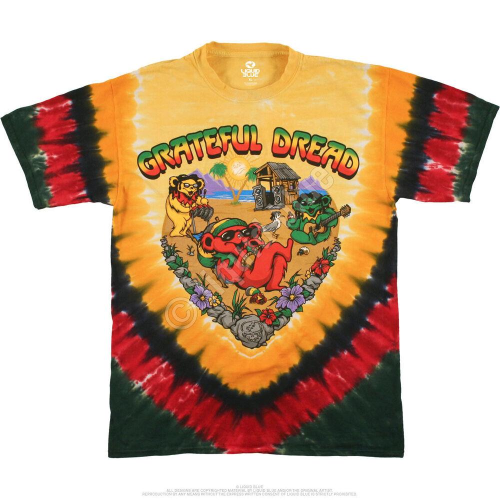 

Футболка унисекс Grateful Dead Positive Vibrations Bears Rasta Tie Dye Garcia S
