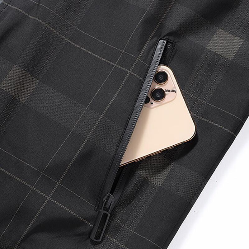 ROMON Men's Casual Plaid Jacket