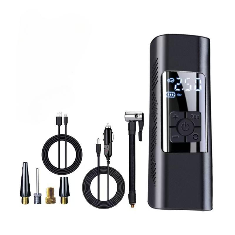 

Беспроводной автомобильный воздушный насос, портативный воздушный компрессор для автомобиля, мотоцикла, велосипеда, электрический насос для накачивания шин с ЖК-цифровым дисплеем