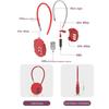 Cookie Shape Wire Rope Password Lock Zinc Alloy Code Lock NEW 3 Dial Digit Password Padlock