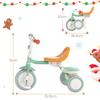 Besrey Kids Tricycle with Storage Tricycle for Ages and Ages Running Toy for Kids Celebration Green Bell, 2-in-1 1, 2, 3, 1-5, Bike, Ride-on Toddlers,