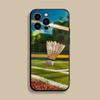 Sport Badminton Cool Phone Case For iPhone 17,16,15,14,13,12,Pro,Max,Plus,E,SE4,Air,Mini Black Soft Cover