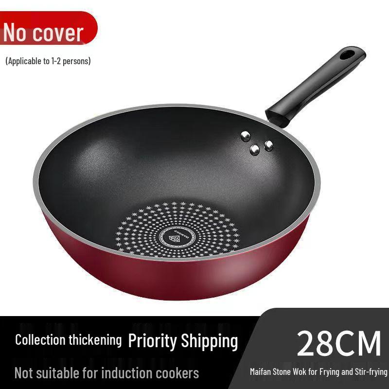 German Star Non-Stick Flat Bottom Multi-Function Smokeless Frying Pan for Induction and Gas Standard