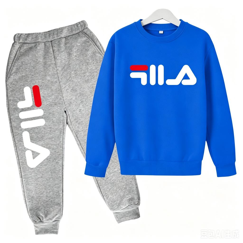 2025 Frühling und Herbst Kinder Jungen und Mädchen Lässiges Sportoberteil + Hose 2-teiliges Mädchen-Anzug 3-14 Jahre Outdoor Jogginganzug