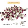 Spot Sale: Multi-Faceted Rivet with Rhinestones for Clothing, Bags, and Accessories - Pointed Bottom Glass Crystal Decor