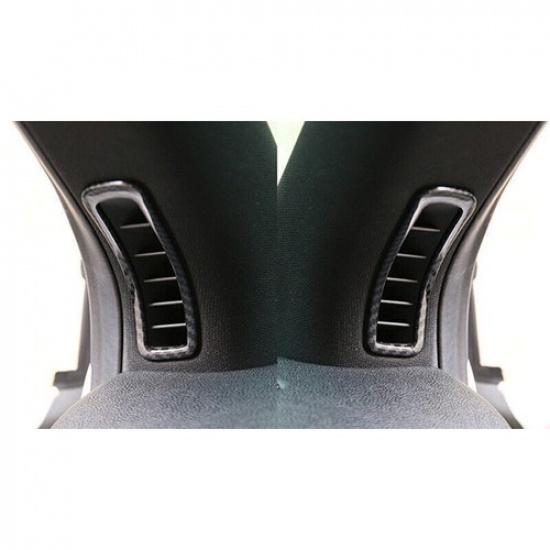For Lincoln MKC 2015-2019 Carbon Fiber A Pillar Air Outlet Vent Cover Trim 2PCS
