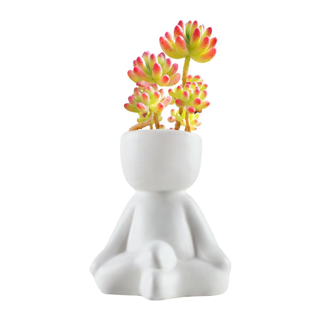 Ghiveci ceramic pentru plante, ghiveci de flori, vază, jardinieră, decorațiune de masă, ghiveci pentru suculente, vaze, decorațiuni pentru casă, ornamente, ghiveci de flori în formă umană