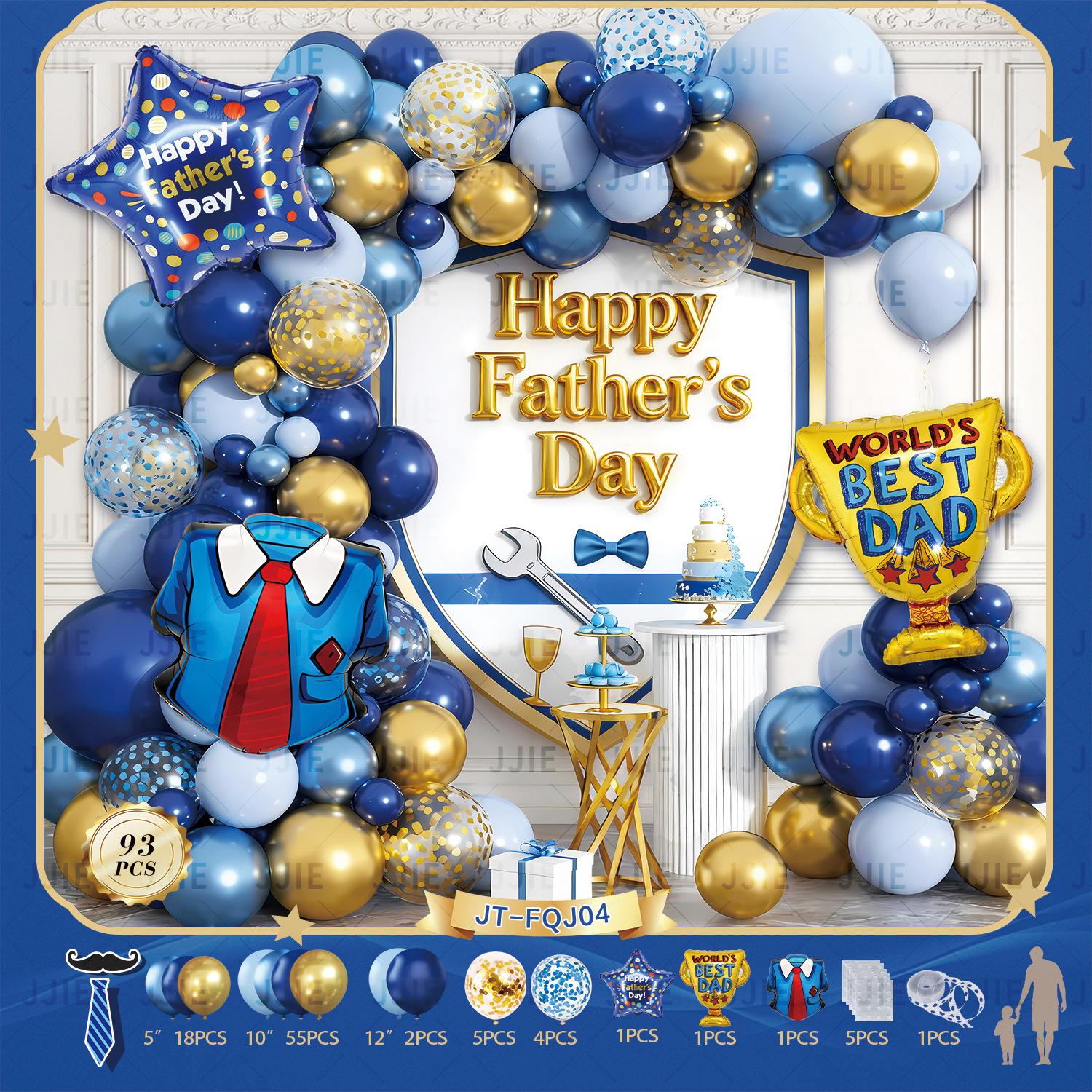 

Father S Day Decorative Navy Theme Father S Day Balloon Arch Wreath Festival Theme Decorative Balloon Cover jt-fqj04-father sdayset[dispensingglueandballoonch