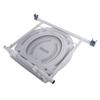 Toilet Foldable Adjustable Commode Chair Closestool Chamber Pot For Elderly Men Silver Stainless Steel Portable Potty Chair
