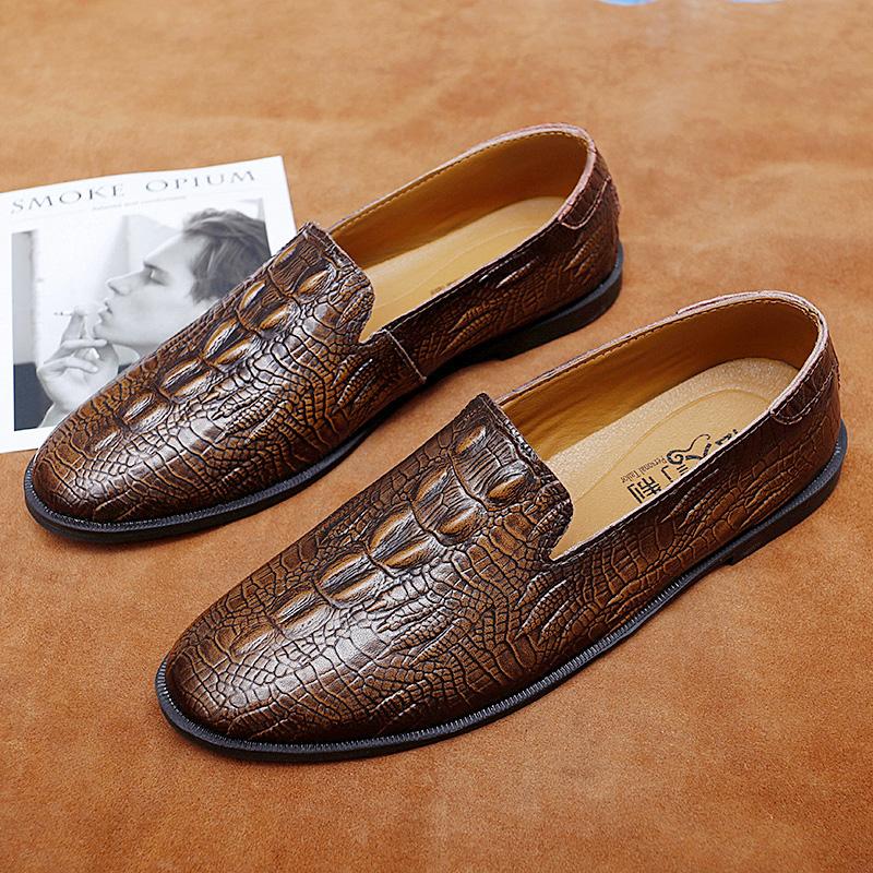 Fashion2024 Men Loafers Shoes Driving Fashion Boat Footwear Man Brand Leather Moccasins Shoes Men Comfortable Drive Men's Casual Shoes