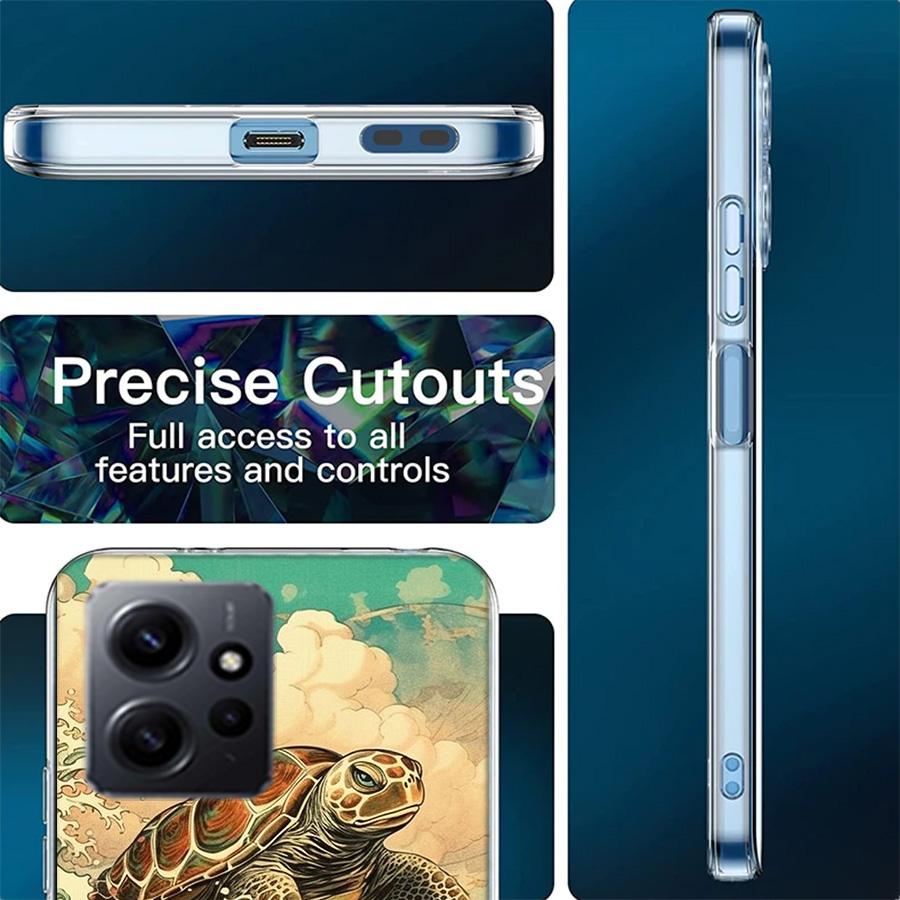 Marine Organisms, Sea Turtles, And Animals Phone Case For Redmi 12 13C 12C 15C 9 10 10C Note 13 Pro Plus 14 15 Pro 9T 9C 9A TPU