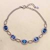 Women's Versatile S925 Silver Topaz London Blue Bracelet