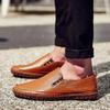Fashion Size 38-50 Men Casual Shoes Genuine Leather Men Sneakers Handmade Slip On Outdoor Shoes Fashion Loafers Men Shoes Moccasins