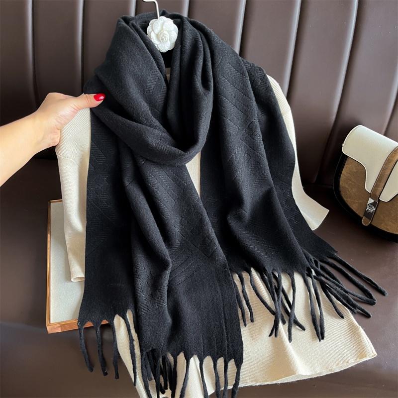 Winter Scarf For Women Long Warm Cashmere Scarves Hijab Solid Lady Shawl Wrap Female Pashmina Bandana Head Scarfs Echarpe