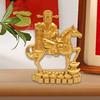 Chinese Horse Statue Animal Sculpture Table Decoration Alloy Home Decor Figurine for Bookcase