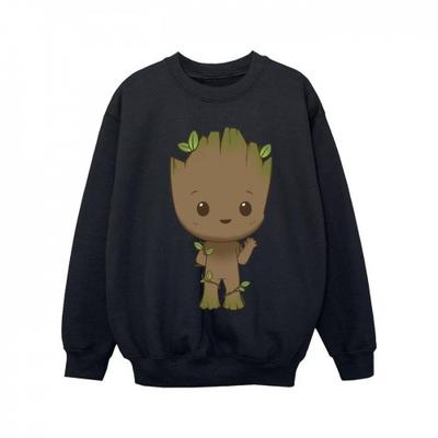 Girls I Am Groot Chibi Wave Pose Sweatshirt