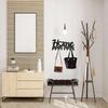 Metal Wall Mounted Key Holder Decorative Wall Hanger Hook Household Coat Rack With 8 Hooks Clothes Towels Hats Bags Keys