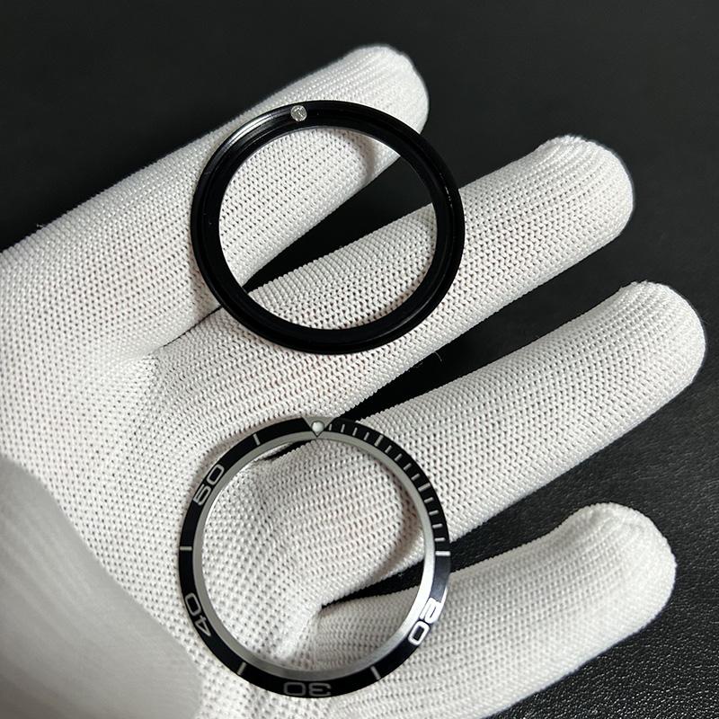 Für Omega Seamaster 600 Aluminiumring Altes Modell Aluminiumring Außenring Uhrenmaul Leuchtperle Skalenring 38mm 41mm