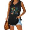 Summer Fashion Tank Top Women V Neck Shirt Ladies Casual Sleeveless T-shirt