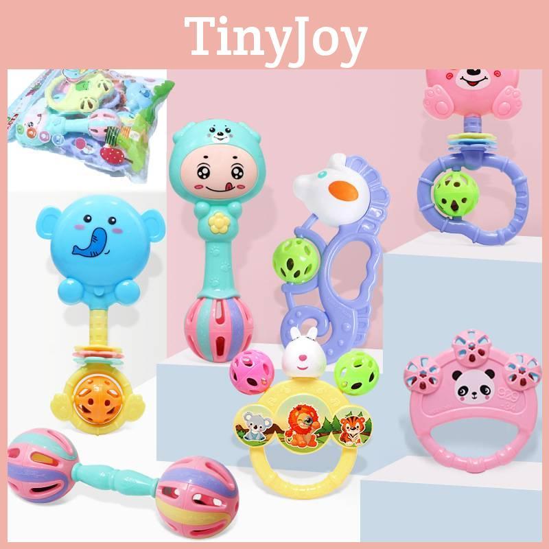 7-teiliges umweltfreundliches Baby-Beißspielzeug-Set für 0-6 Monate, ungiftig und sicher