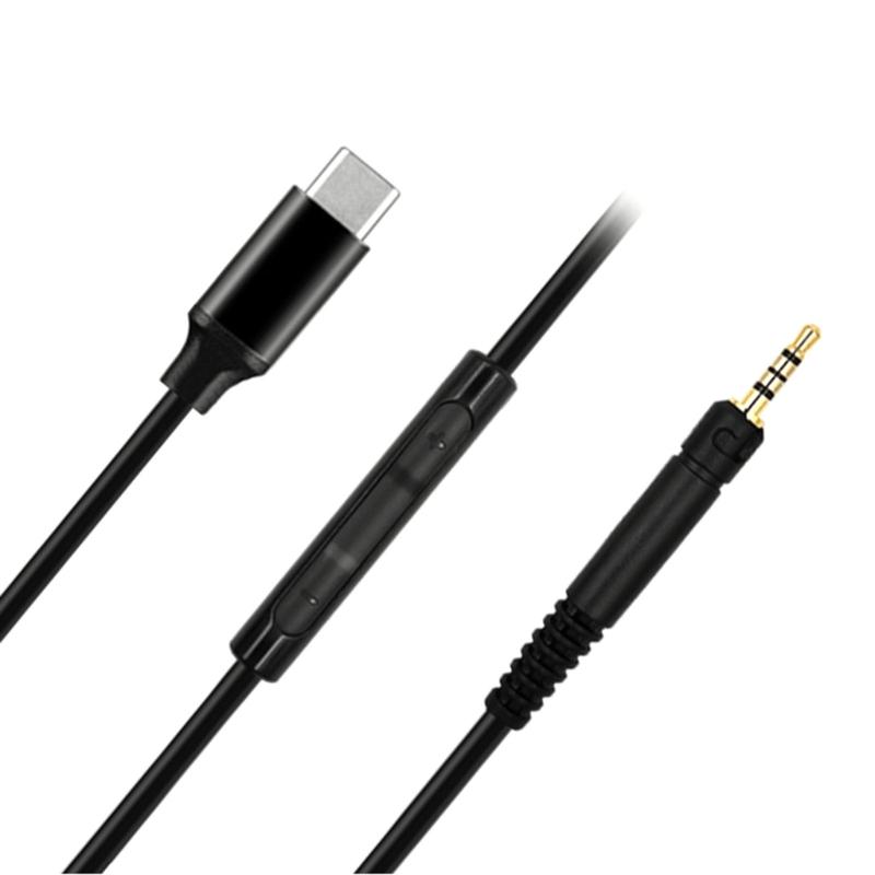 Durable Cable Compatible for HD518 HD558 HD569 HD579 HD598 Headphones Cord Nylon/TPE Wire Improve Your Listen Experience