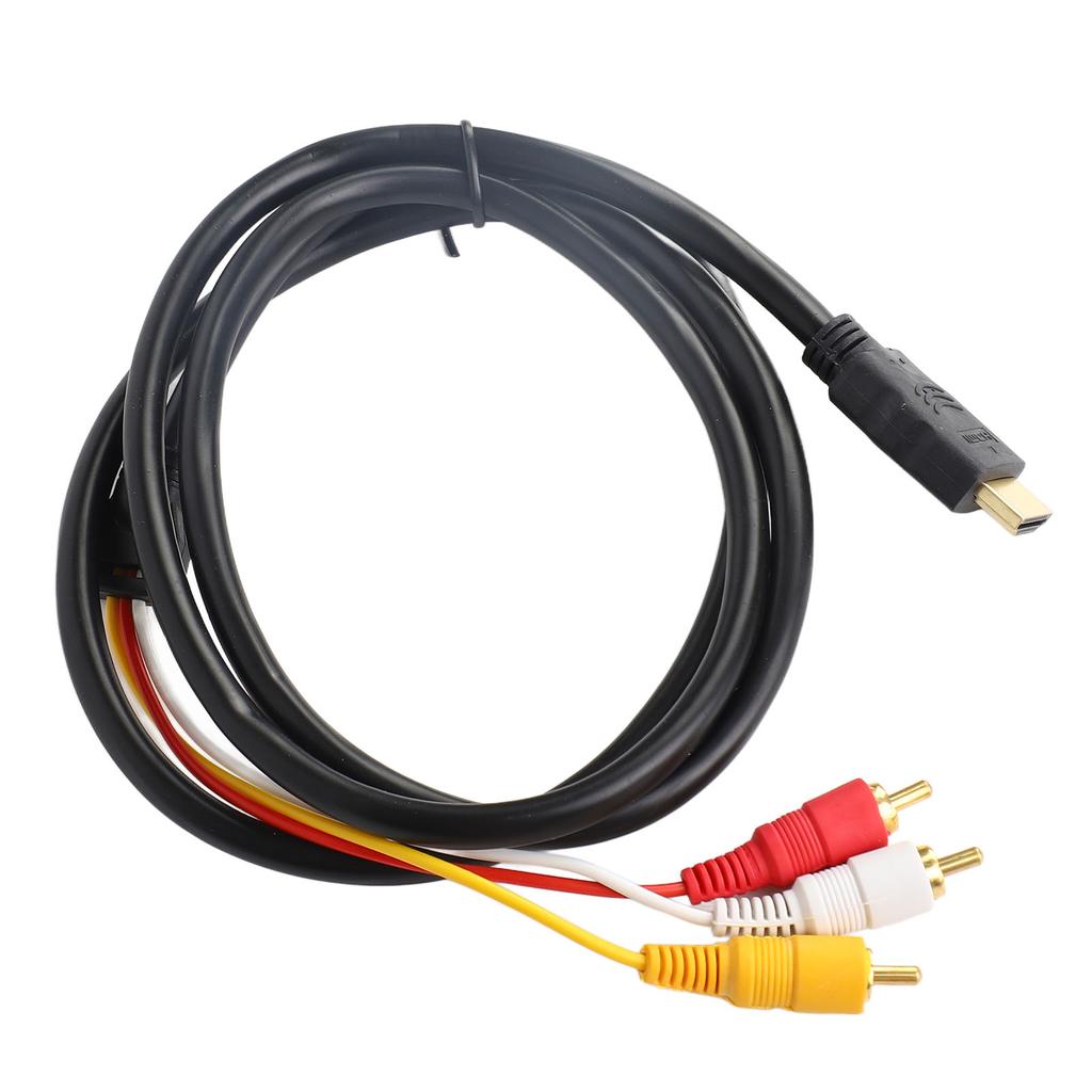 HD to Audio Video Cable 1.5m Length Signal Transmitter Audio Connector HD Multimedia Interface Male to Audio Video Cable