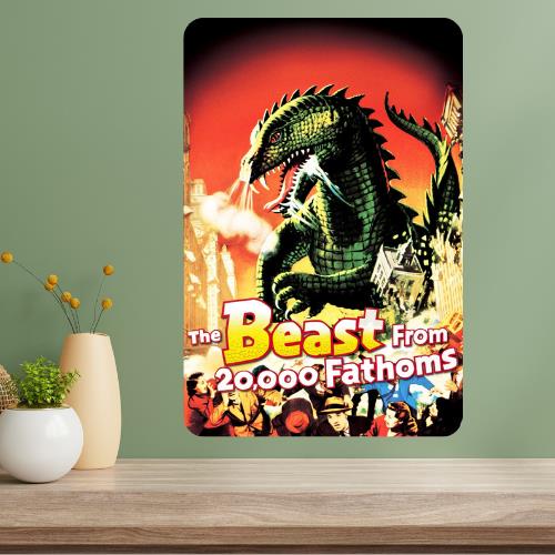 

The Beast from 20000 Fathoms Classic Movie Metal Poster Sign 20x30cm（7.8x11.8inch）