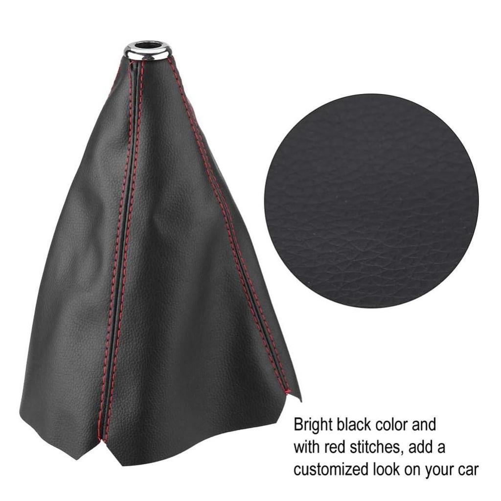 General Suede Leather Car Shift Collar Car Manual Shift Lever Knob Shift Cover Accessories