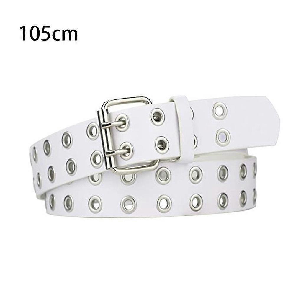 Timeless Womens Jeans Waistband With Double Buckle Belt Punk For Pin On Or Off Duty PU Belt