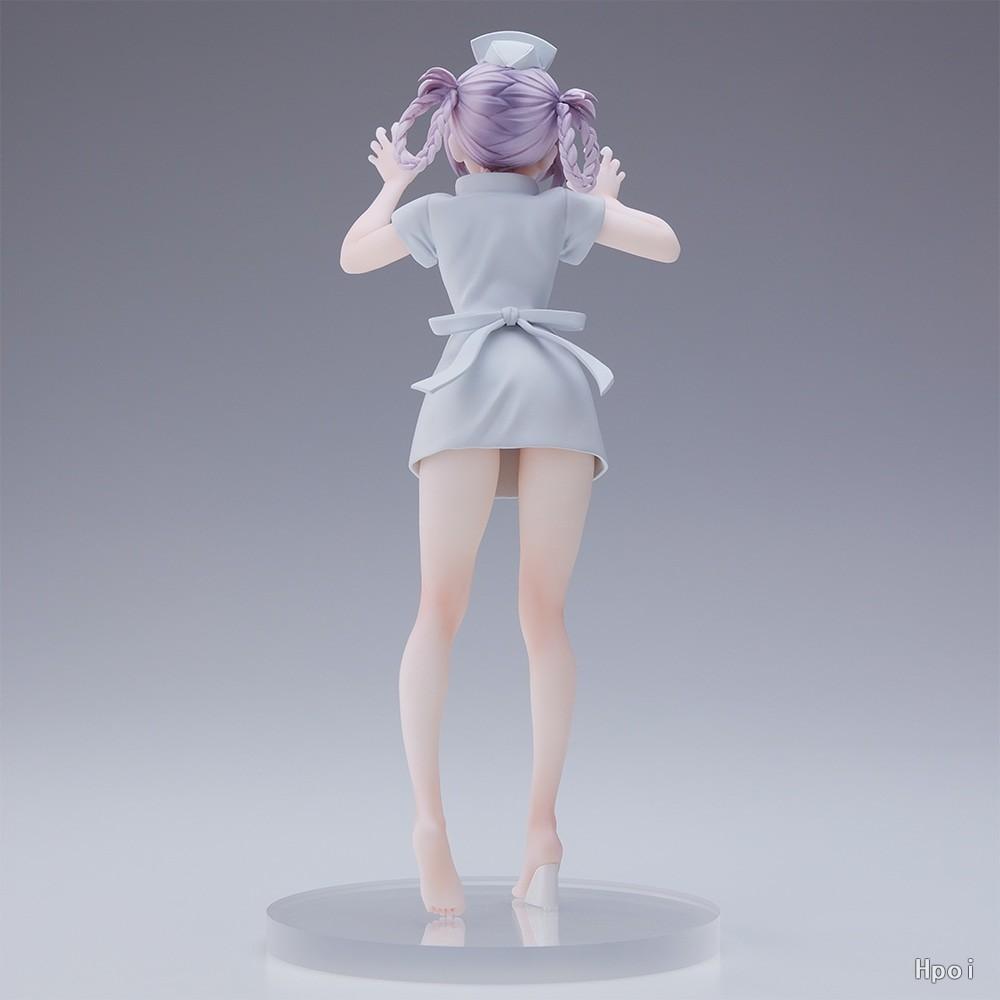 19.5CM Anime Yofukashi No Uta Nanakusa Nazuna Figure Nurses' Suit Cute Animation Model Toy Collection Decoration Ornaments PVC