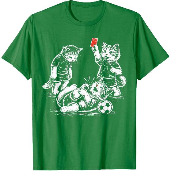 Soccer Cat Referee Foul Cat Lover T-Shirt
