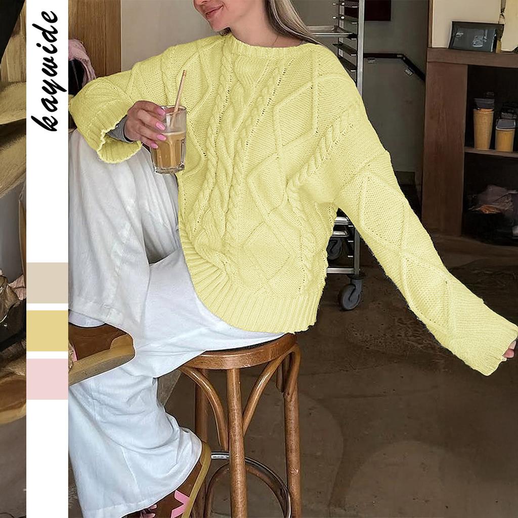 Casual Simple Long-sleeved Sweater for Women 2025 Autumn and Winter