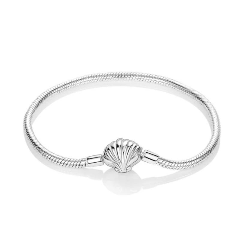 925 Silver Bracelet Butterfly Flower Clover Green Cat Claw Love Zircon Jewelry Gifts for Women 17-20CM