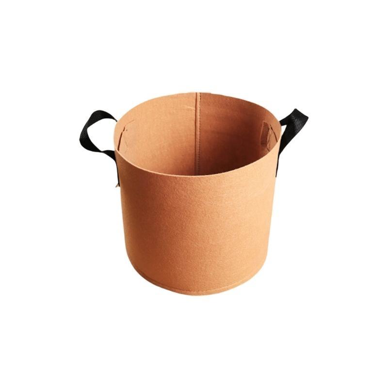 Nonwoven Fabric Grow Bags Garden Plant Pots with Handle Nonwoven Texture Suitable for Growth of Vegetables and Flowers