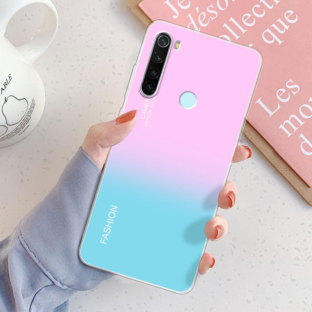 Custodia Redmi Note 8 Pro Cover Posteriore Note 8T Ragazze Nuova Moda Trasparente Custodie per Telefono Custodia Morbida in Silicone Per Xiaomi Redmi Note 8 Coque