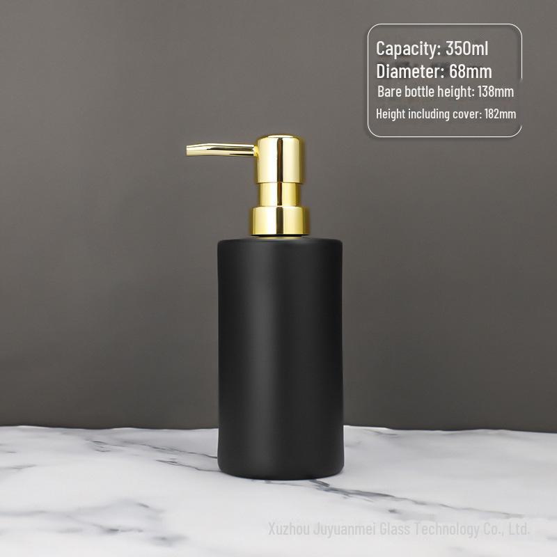 Nordic Style Glass Lotion & Soap Bottle for Home, Hand Sanitizer, and Hotel Shower Gel