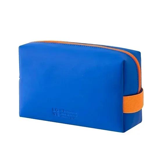 Women Travel Cosmetic Bag Waterproof Pu Cute Candy Colors Woman Makeup Bags Portable Toiletry Storage Bag Organizer Box