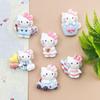 Playful Cartoon Cat Resin DIY Accessories: Glue, Phone Case, Hair Clip, Magnet, Water Cup Sticker