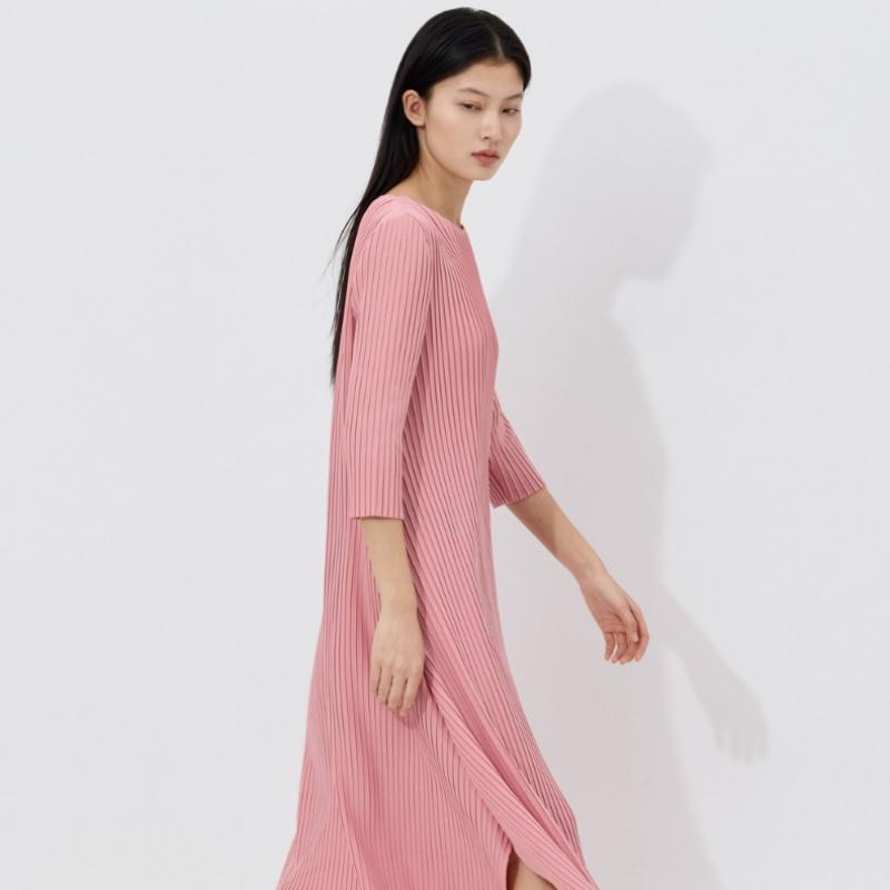 PleAts Me A Line Elbow Sleeve pleAted Dress Epops026003