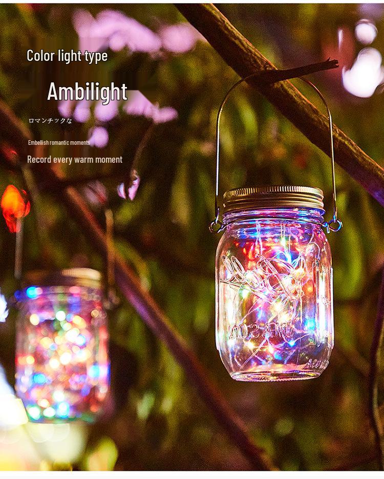 Solar Waterproof Mason Jar Lights for Outdoor Decoration
