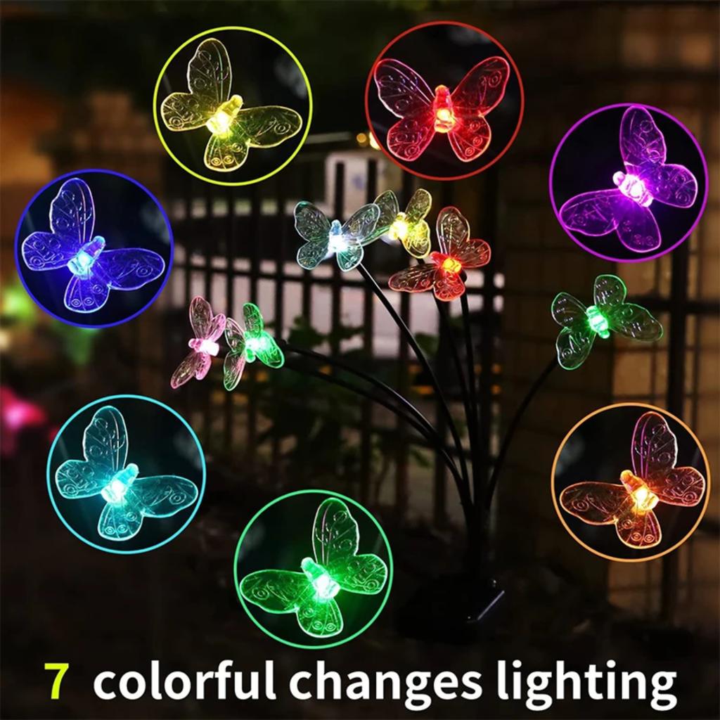 New Solar  Light Outdoor Waterproof   Lawn Lights Garden Sunlight Powered Landscape Lights Garden Decor Lamp 2 Modes