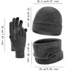 3 Piece Set Beanie Hat, Neck Warmer, Gloves Scarf Wrap Windproof for Cold Weather Women Men Girls