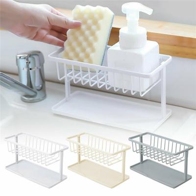 Sink Shelf Sponge Rack Multi-Function Dish Stand Holders Racks Sponge Drain Rack  Dish Drainer Organiser Kitchen Storage Racks