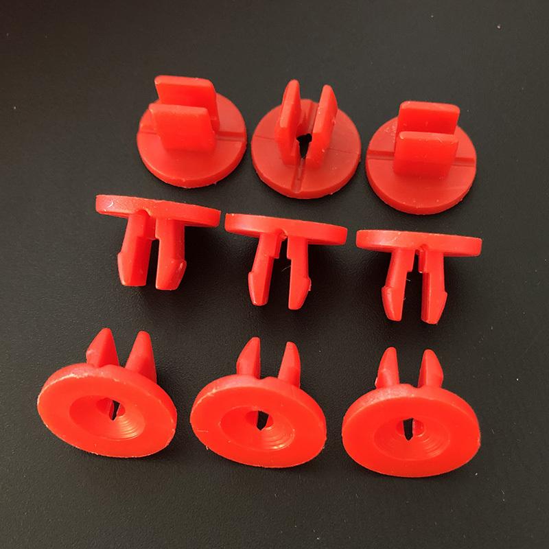 Auto Nut Grommet Clips Bigs 9mm hole For Ford 1019377 Red Plastic Fixed Grommet Car Fastener Plastic Fastener Clips 20/30//50PCS 20pcs