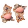 1/2Pcs Cute 3D Squeezable Soft Belly Dog Cat Stickers DIY Relieve Stress Mobile Phone Laptop Decoration Decal Home Decor