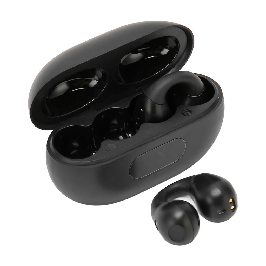 Open Ear Bluetooth Earbuds Bone Conduction Stereo Noise Cancelling Touch Control Clip On Wireless