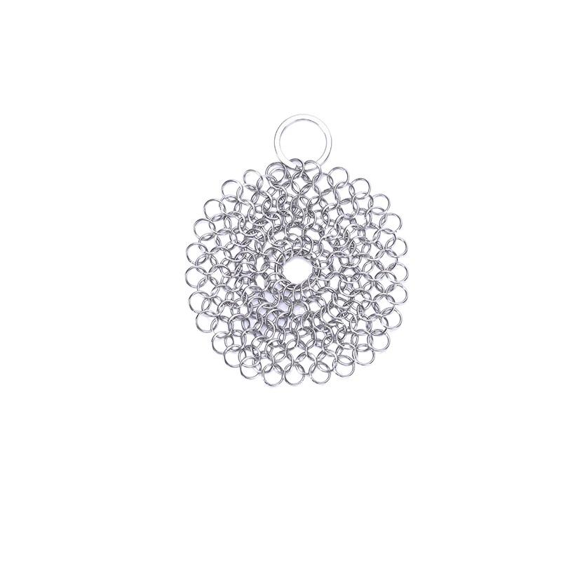 Reusable Kitchen Cleaning Ring Net 316 Stainless Steel Washing Net  Cleaning Brush