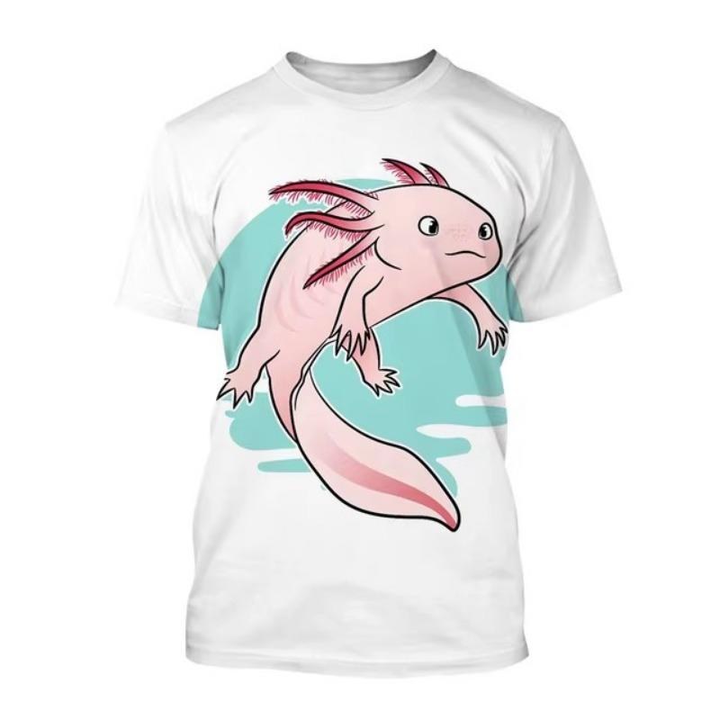 Pánská ležérní móda Streetwear Trička Kreslené zvíře 3D potisk Nadměrné tričko Harajuku Trička Topy Oblečení