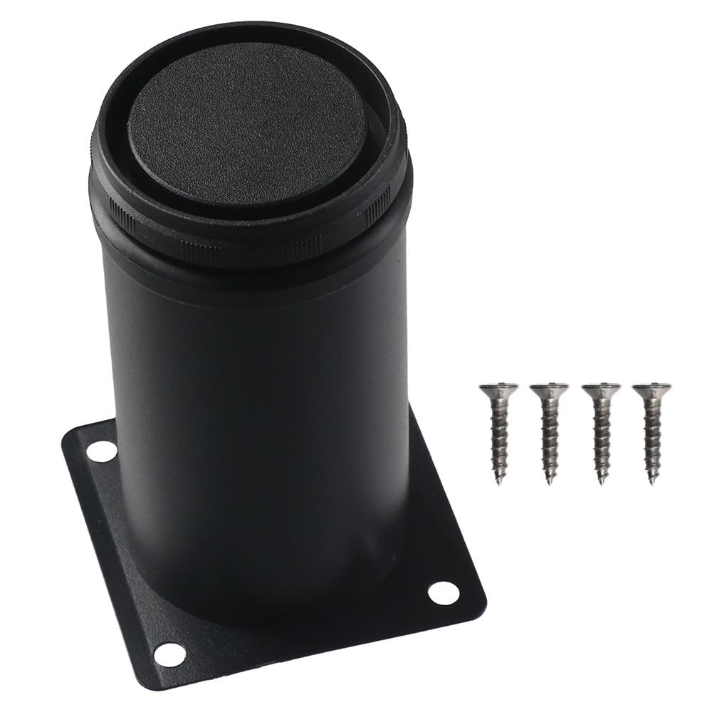 Furniture Hardware 4 Inch Furniture Legs Stainless Steel Black Metal Cabinet Legs Table Leg Extenders Sofa