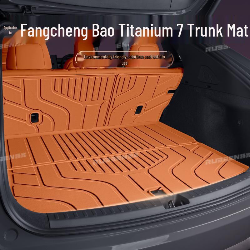 2025 Fangchengbao Tiger 7 Semi-Enclosed TPE Trunk Mat for Tail Box